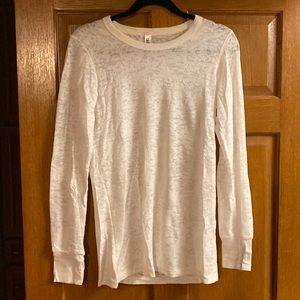 Cute all white lightweight long sleeved!